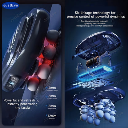 JUSTEVO 6-Head Massage Gun